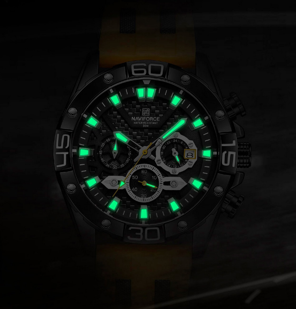 Reloj Naviforce Original Nf 8019t Cronografo Sport + Estuche