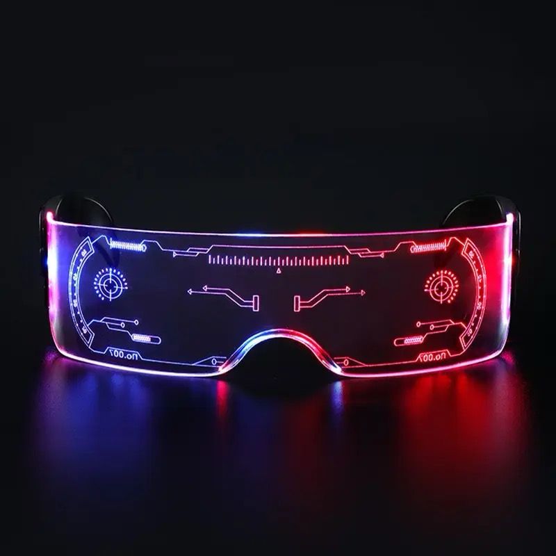 Gafas LED Luminosas De Colores Futuristas