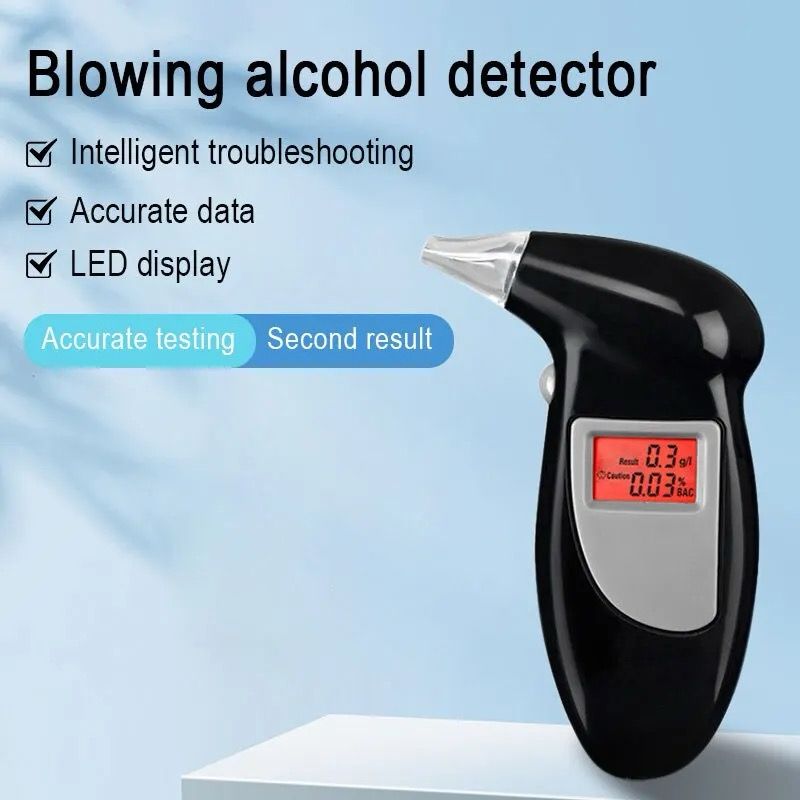 Alcoholímetro Detector De Soplado Con Pantalla Digital