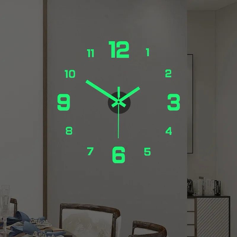 Reloj De Pared Luminoso Sin Marco DIY