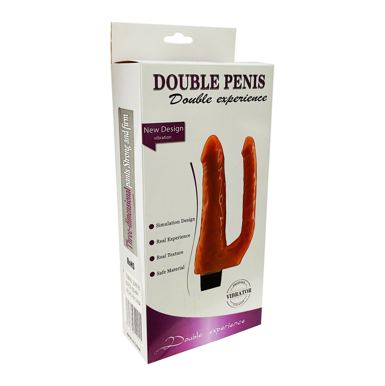 Vibrador Consolador Pene Doble Estimulaciòn+bateria 26495-50