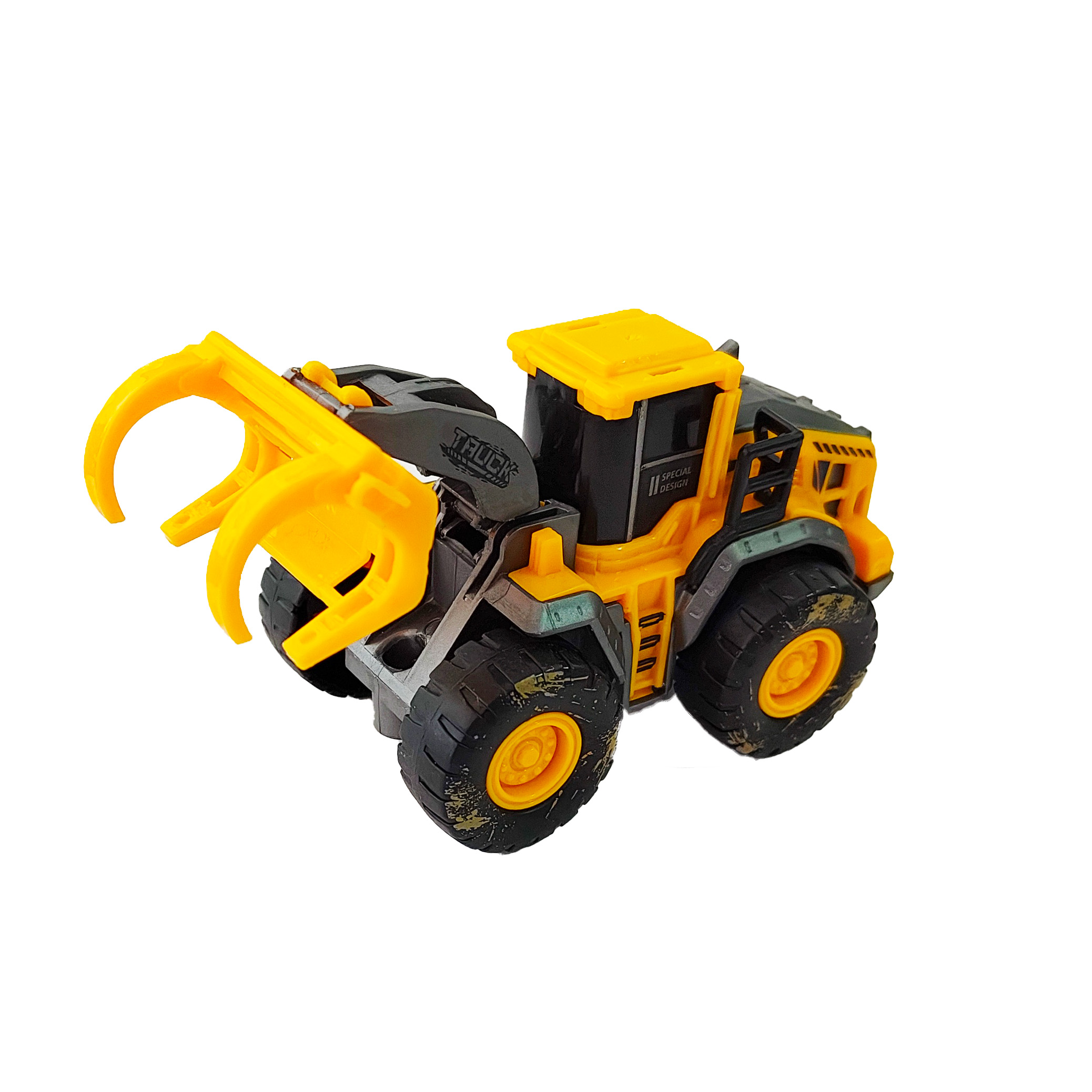 Excavadora Bulldozer Camión Construcción De Impulso Juguete