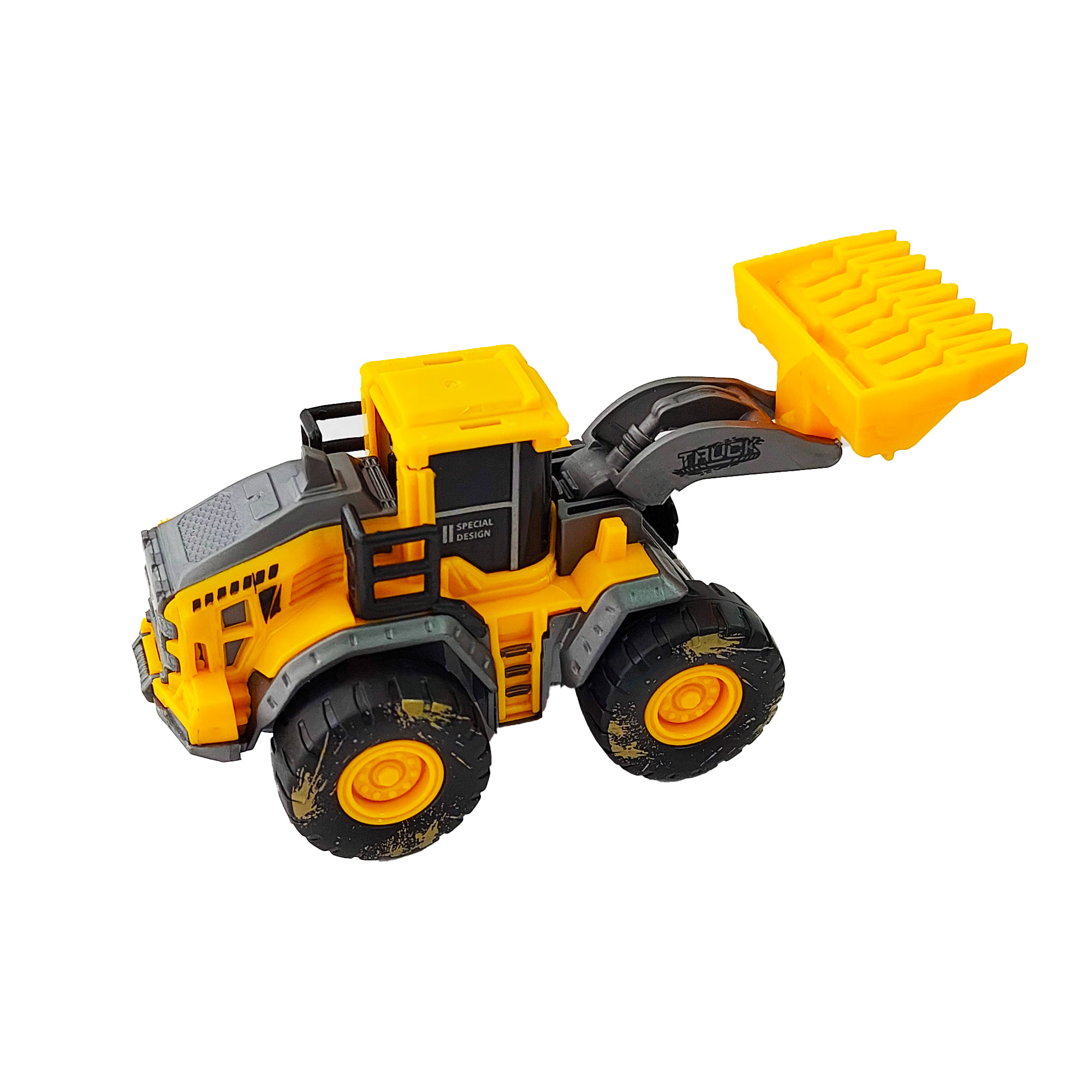 Excavadora Bulldozer Camión Construcción De Impulso Juguete