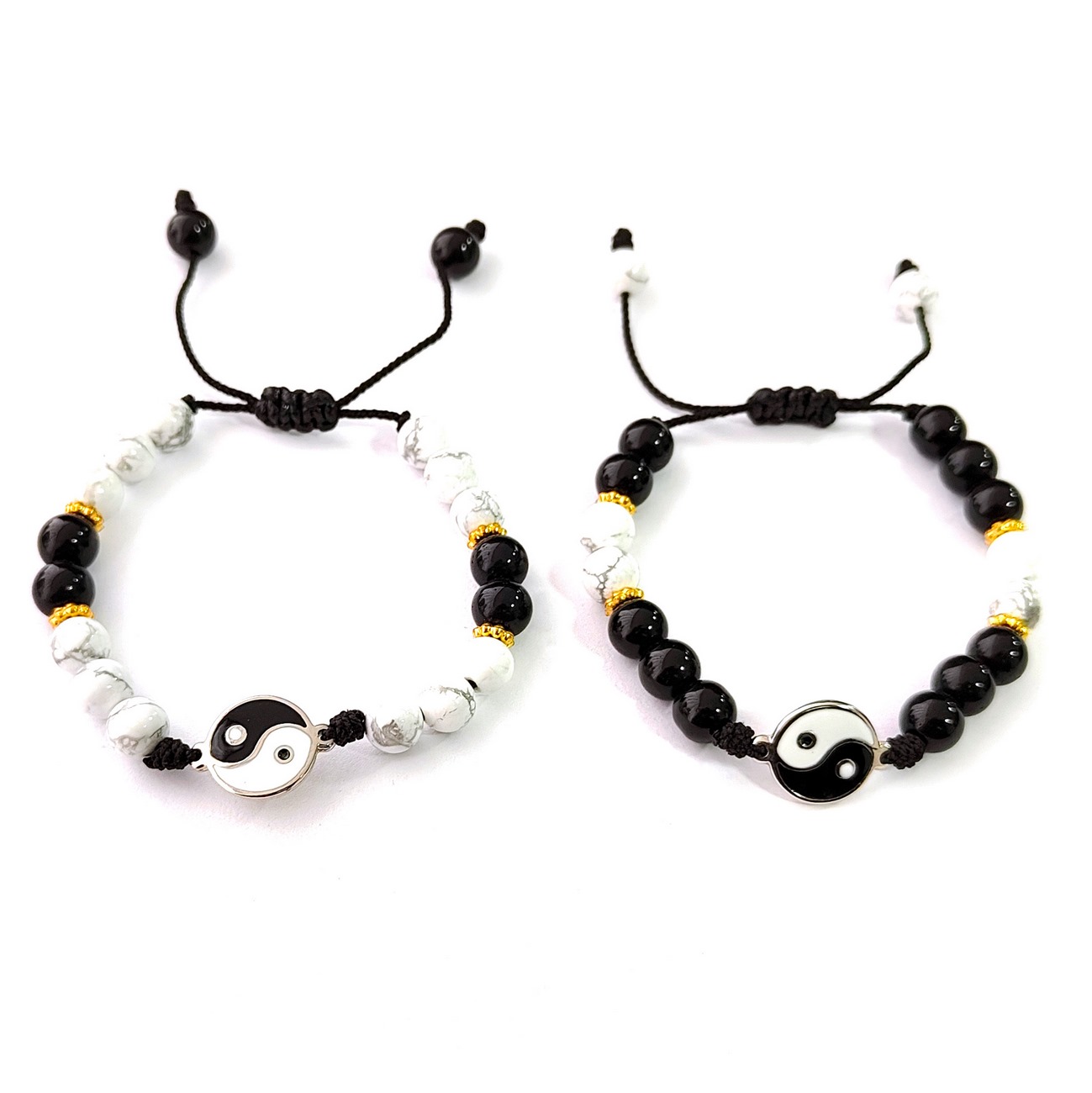 Pulsera Para Pareja Yin Yang Amor Regalo Perfecto + Estuche