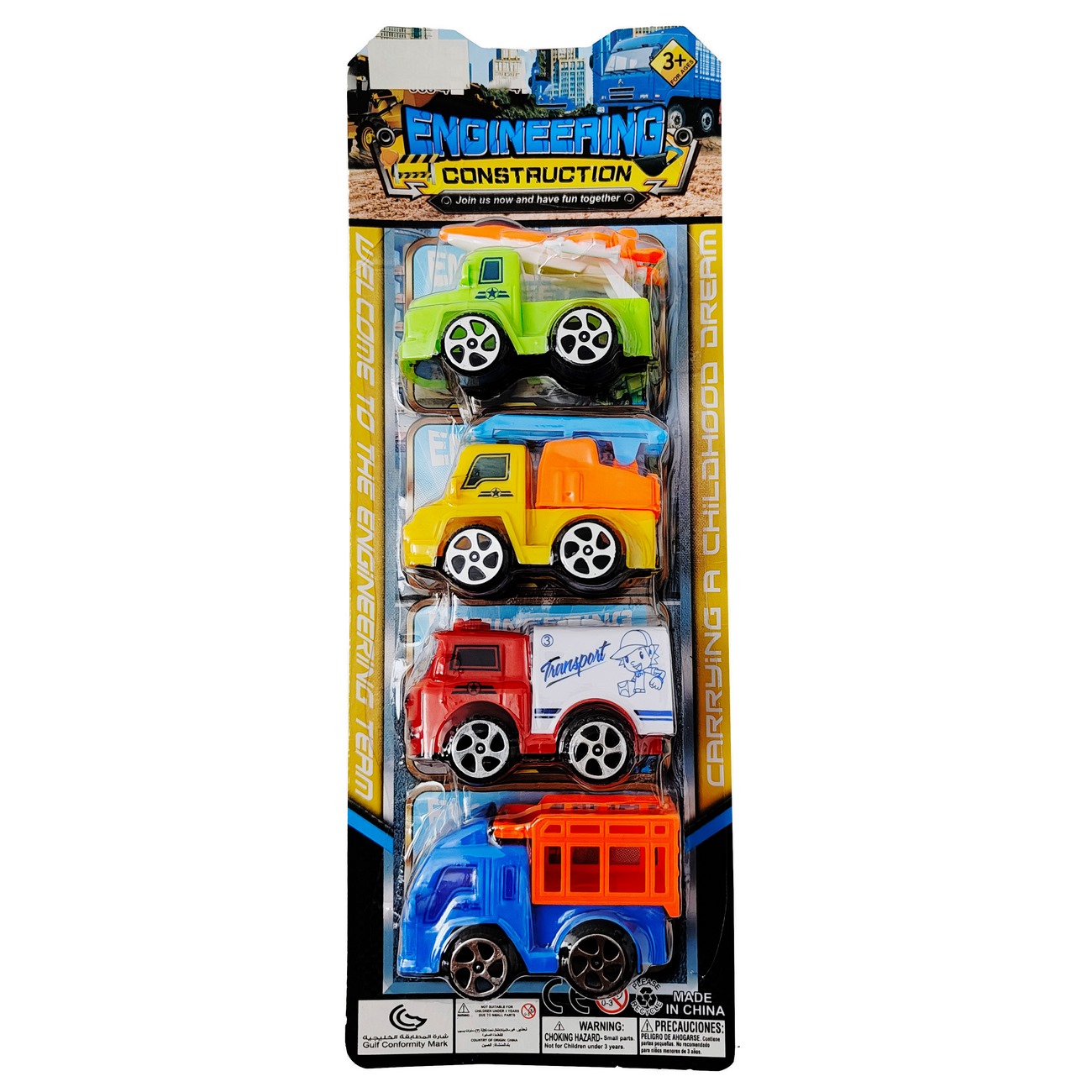 Set Carros De Impulso Mixtos Juguete Niño Diversion X 4 Pcs