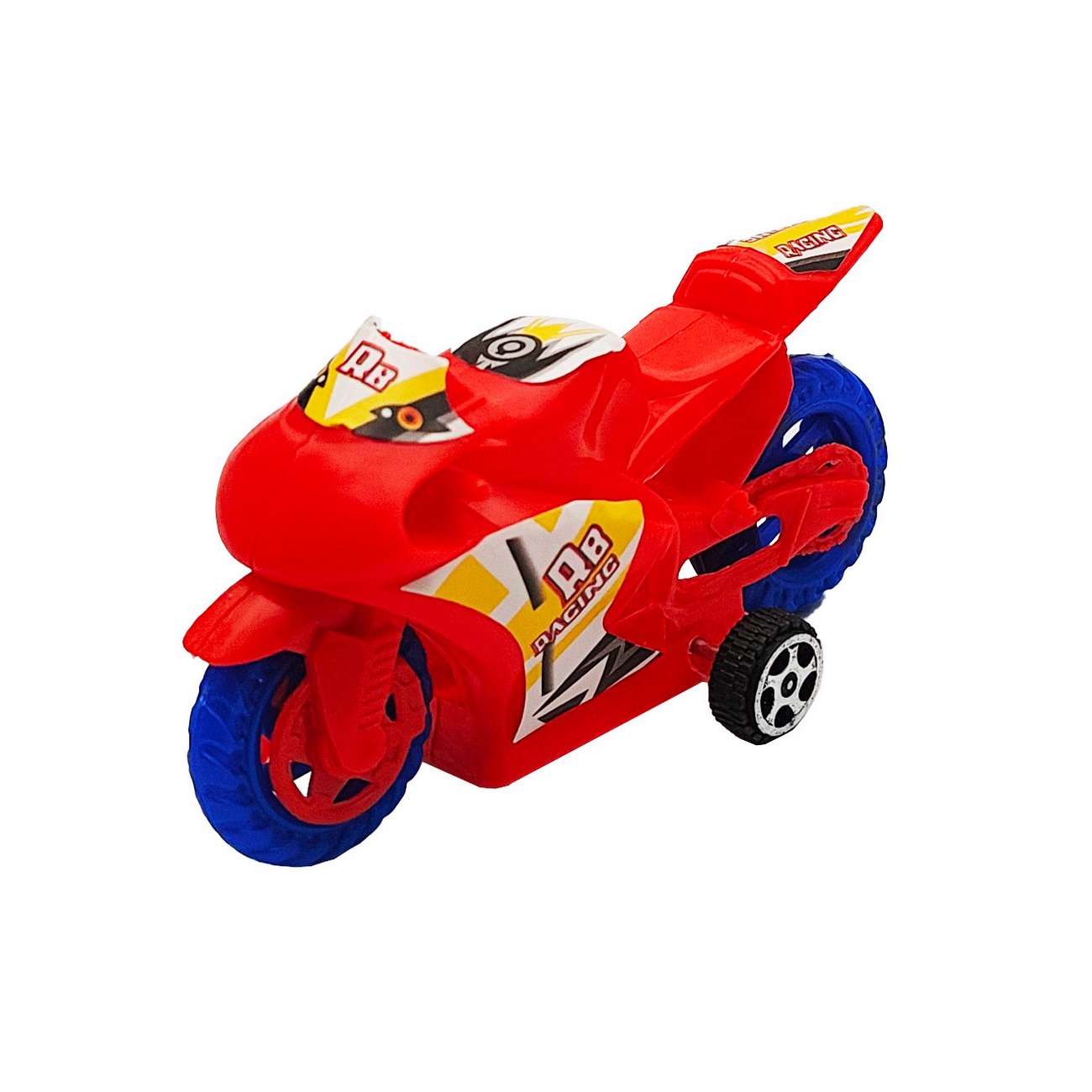 Moto Carrera Arrastre Juguetes Niños Interactivo Set X 4 Und