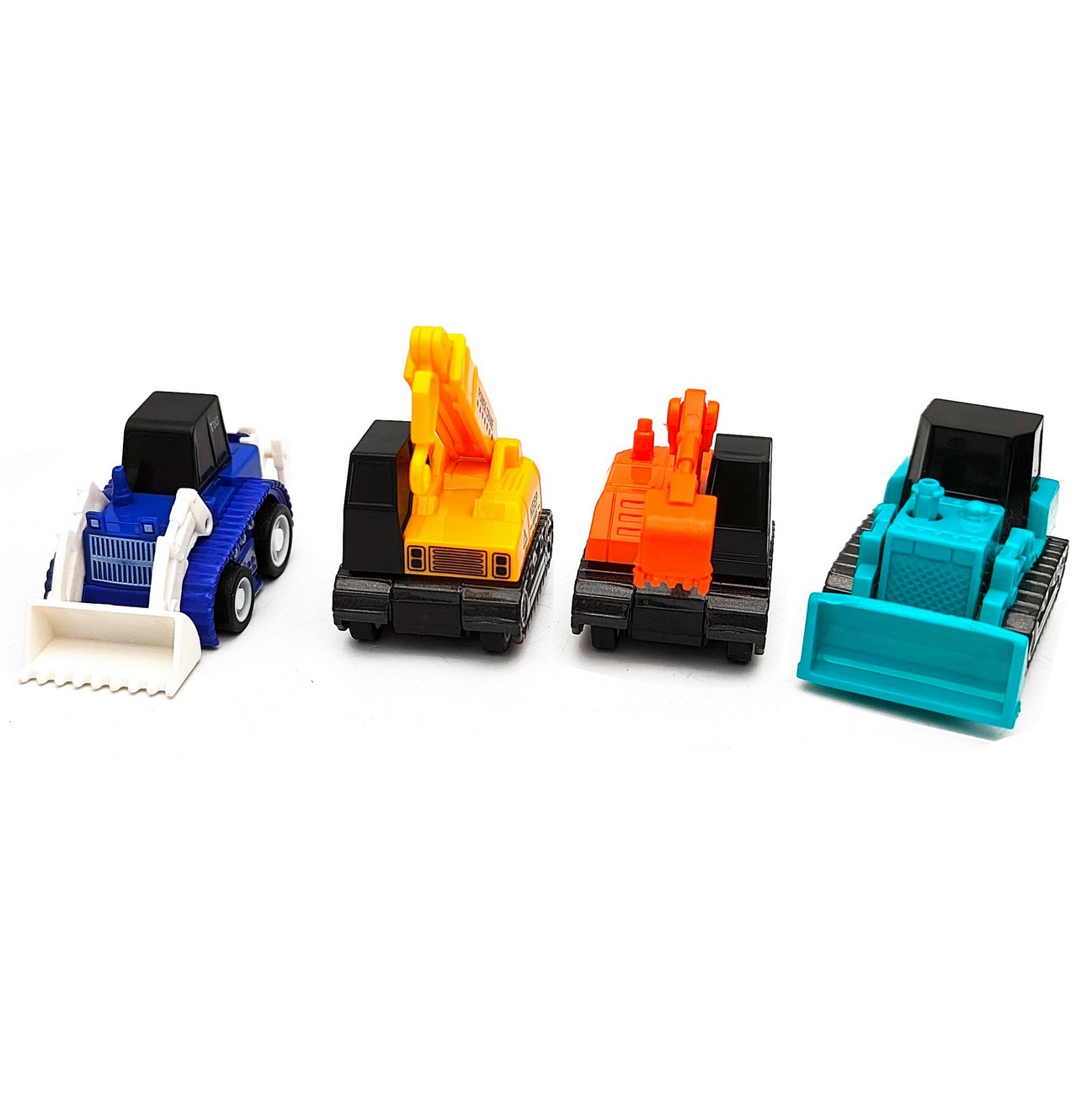 Carros De Cuerda Mini Juguete Set X4 Construcción Grua Niño 