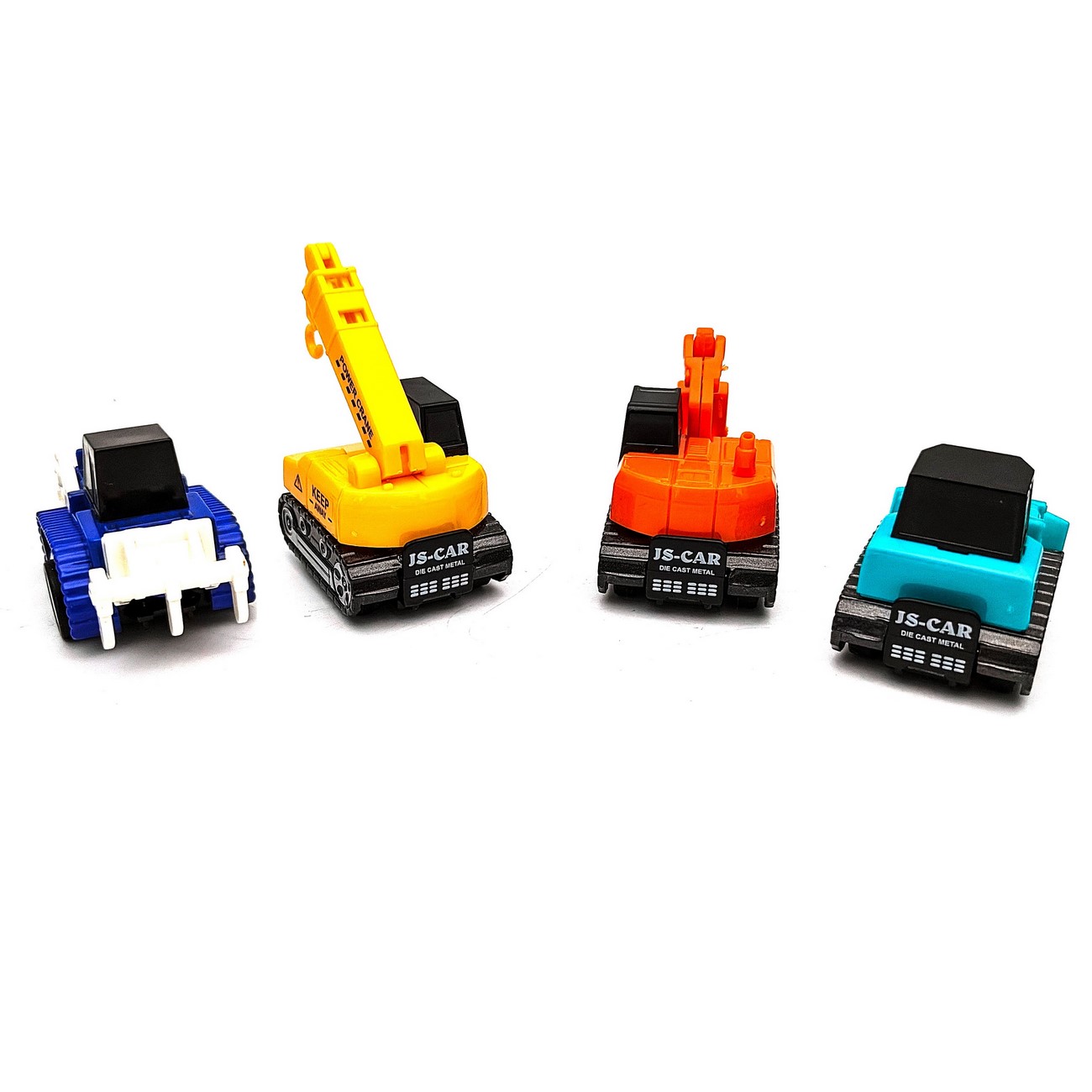 Carros De Cuerda Mini Juguete Set X4 Construcción Grua Niño 