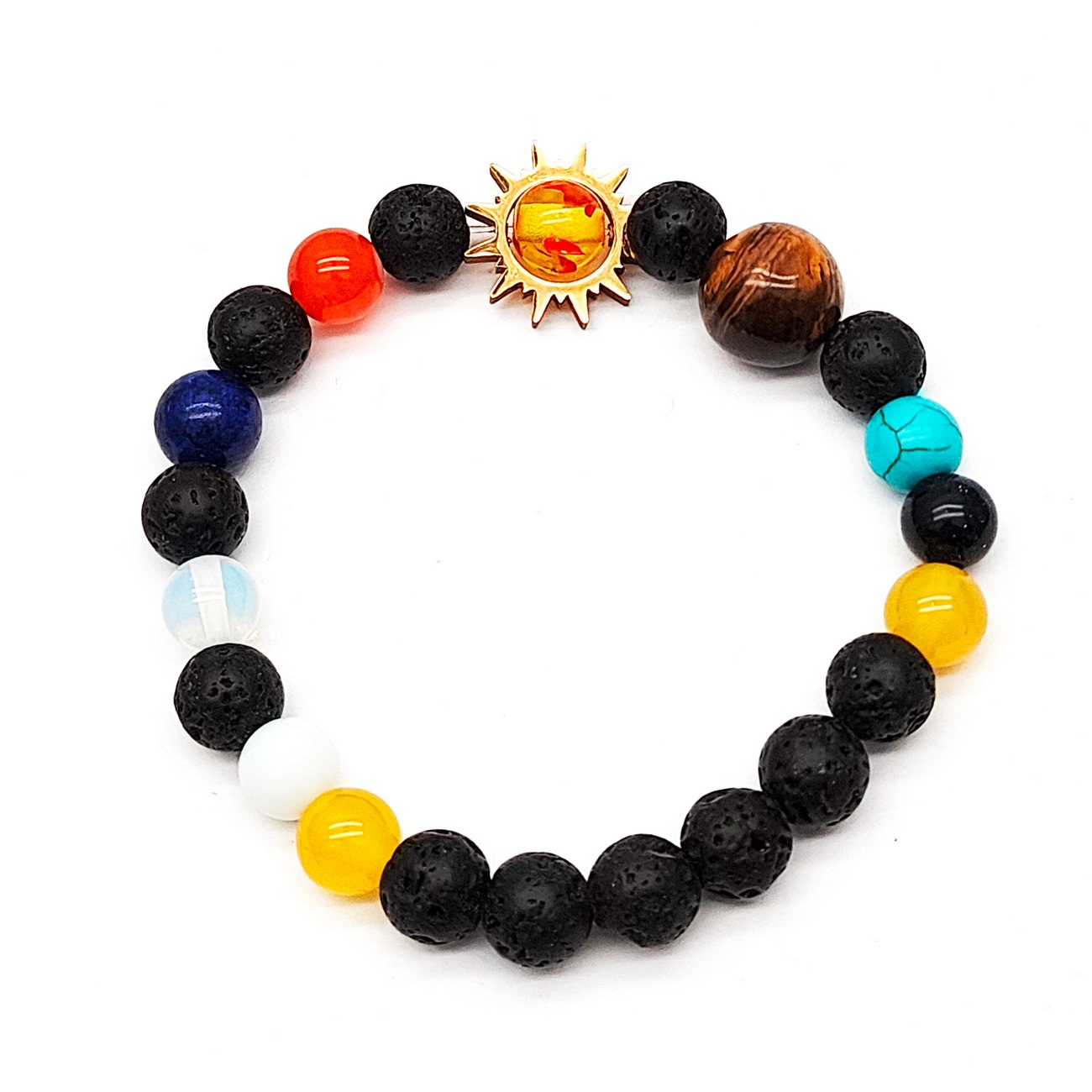 Pulsera Sistema Solar Planetas Cuarzo Unisex+ Estuche