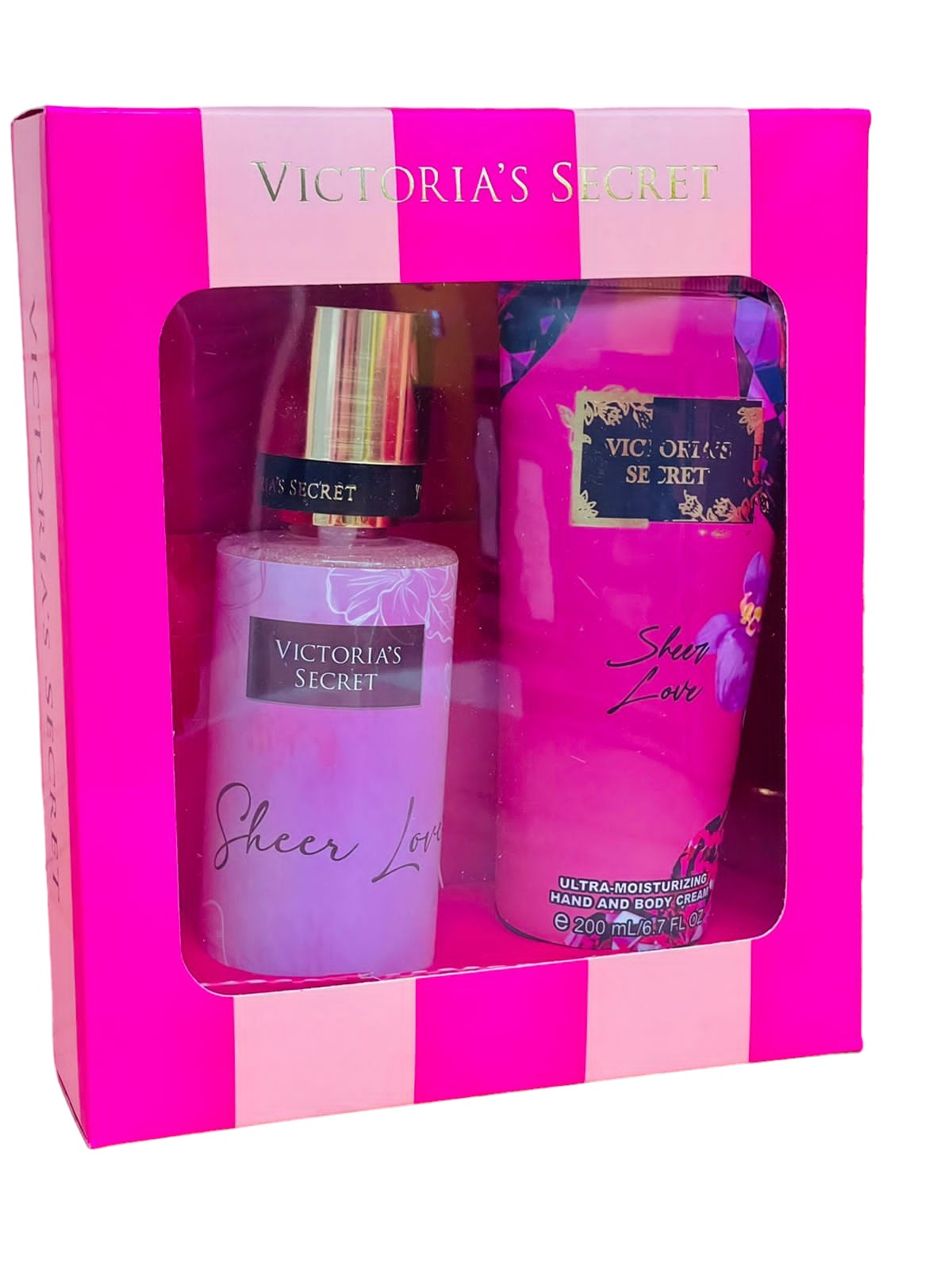 Kit Crema 200 Ml + Splash 250 Ml Victoria´s Secret + Caja Super Linda Contramarcada