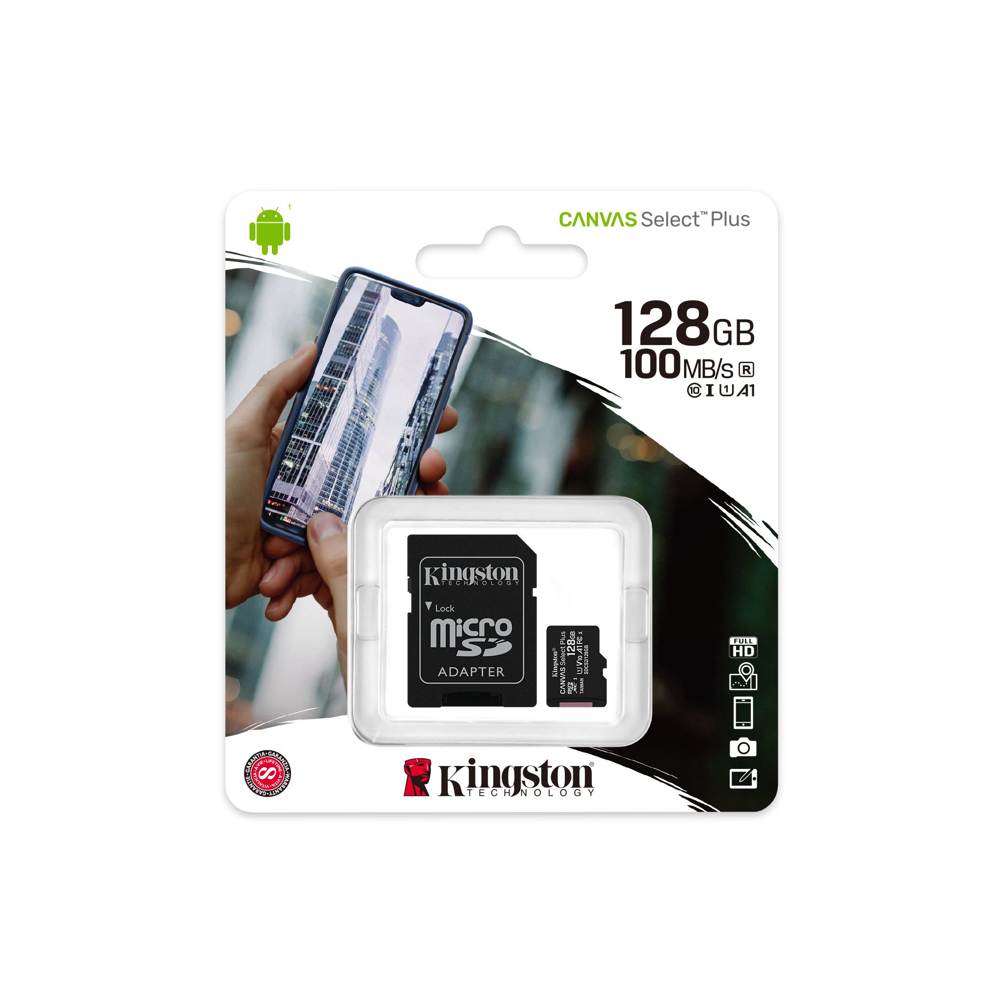Memoria Micro SD 128GB Original Kingston 100MB/S
