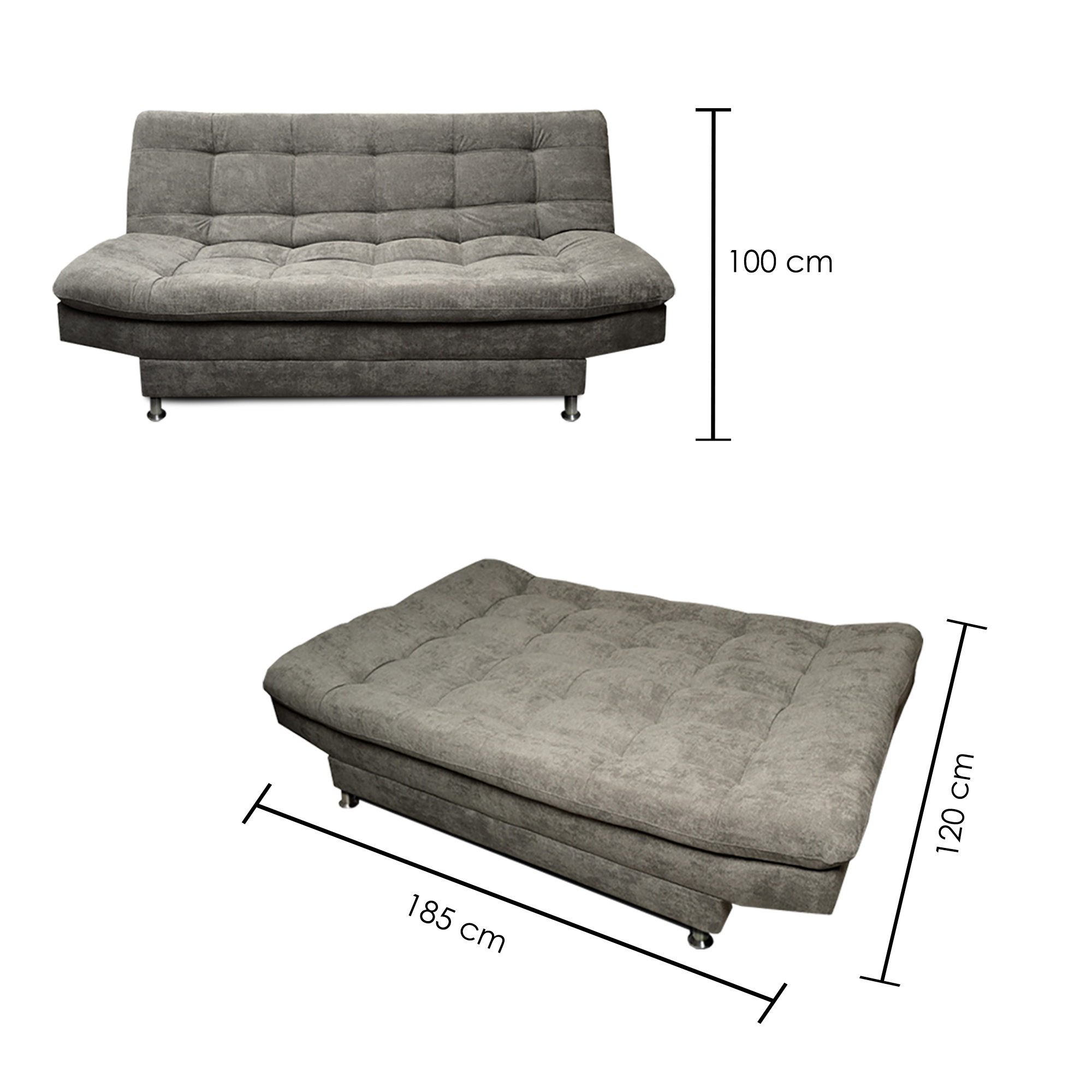 Sofa Cama Imperial Color Gris