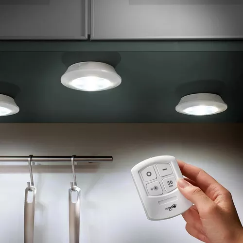 Lámparas Luz Led X3 Portátil Inalámbricas Adhesivas +Control