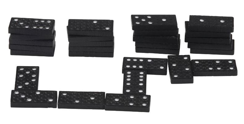 Mini Domino Madera Juego De Mesa Familiar 28 Piezas