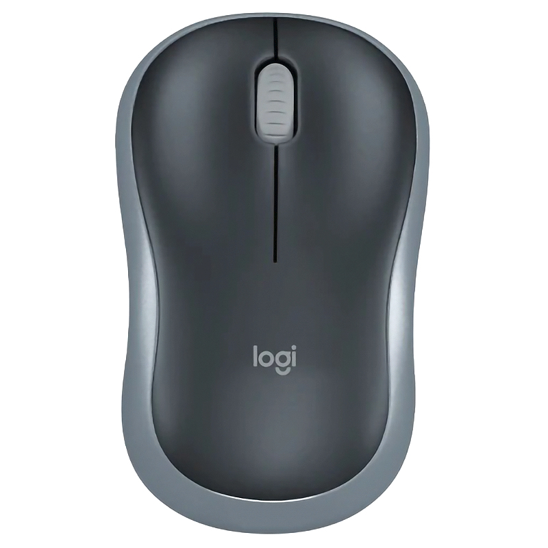 Mouse Inalámbrico Logitech M185 Gris - Negro/ 1.000dpi 2.4ghz
