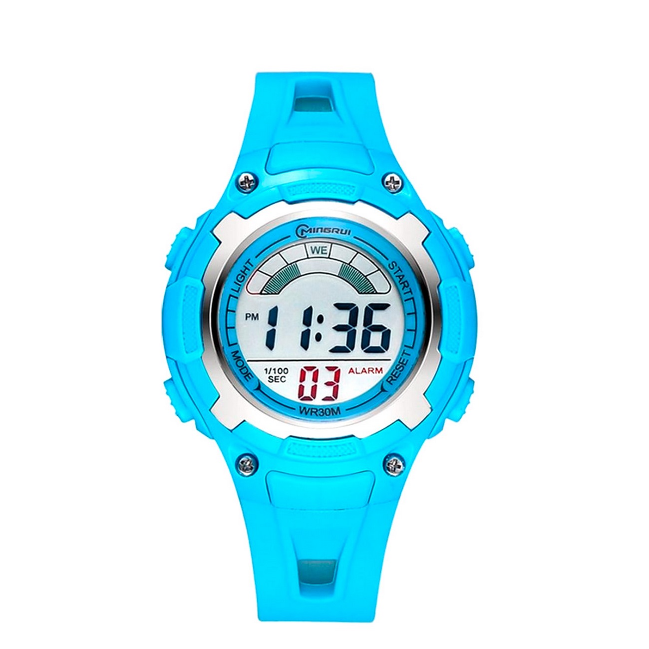 Reloj Impermeable Digital Niña-niño Azul Mingrui + Estuche 