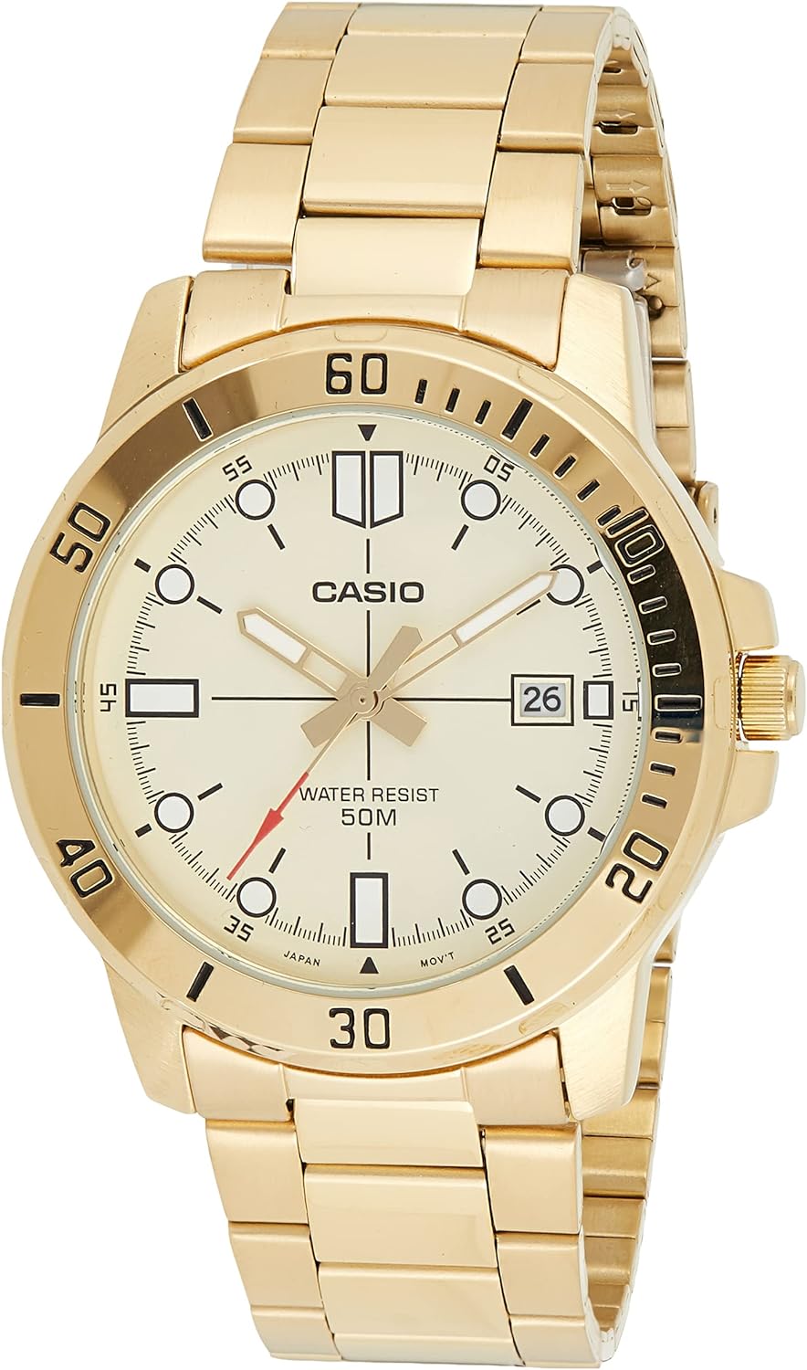 Reloj Casio Caballero MTP-VD01G-9E Hombre Elegante