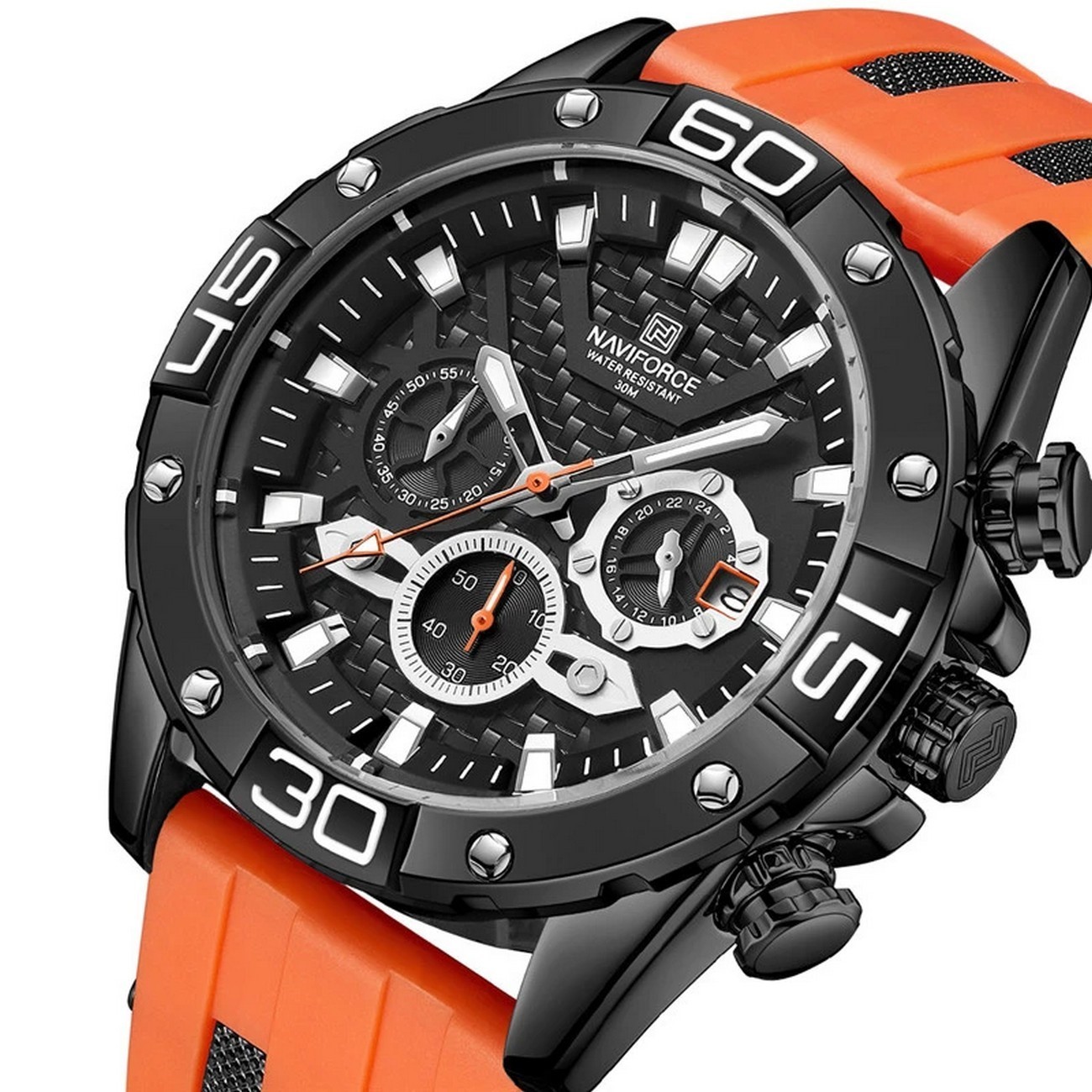 Reloj Naviforce Original Nf 8019t Cronografo + Estuche