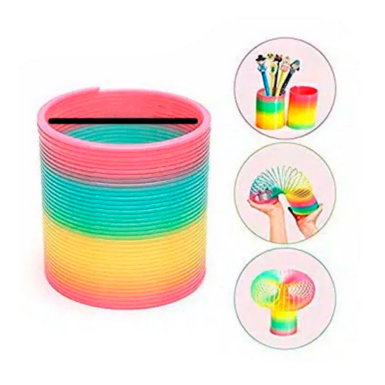 Spring Arcoiris Muelle Magico Juguete Niños Destreza X 3pcs