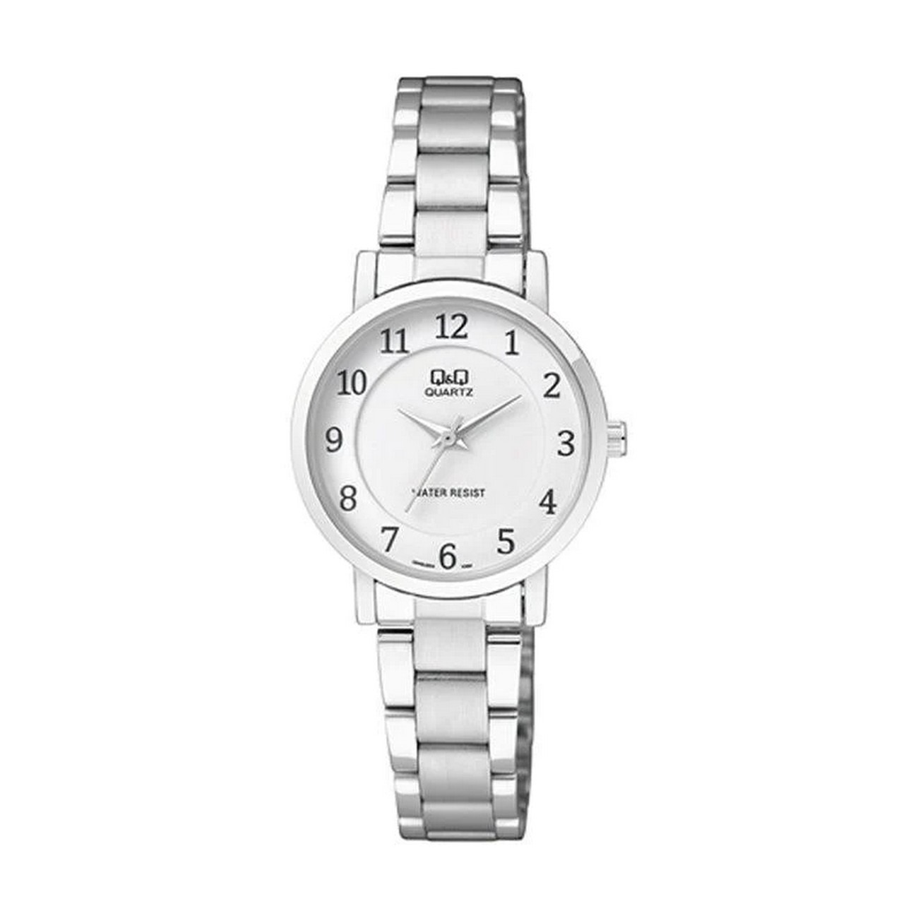 Reloj Q&q Qyq Q945j204y Casual Acero Mujer Dama + Estuche 