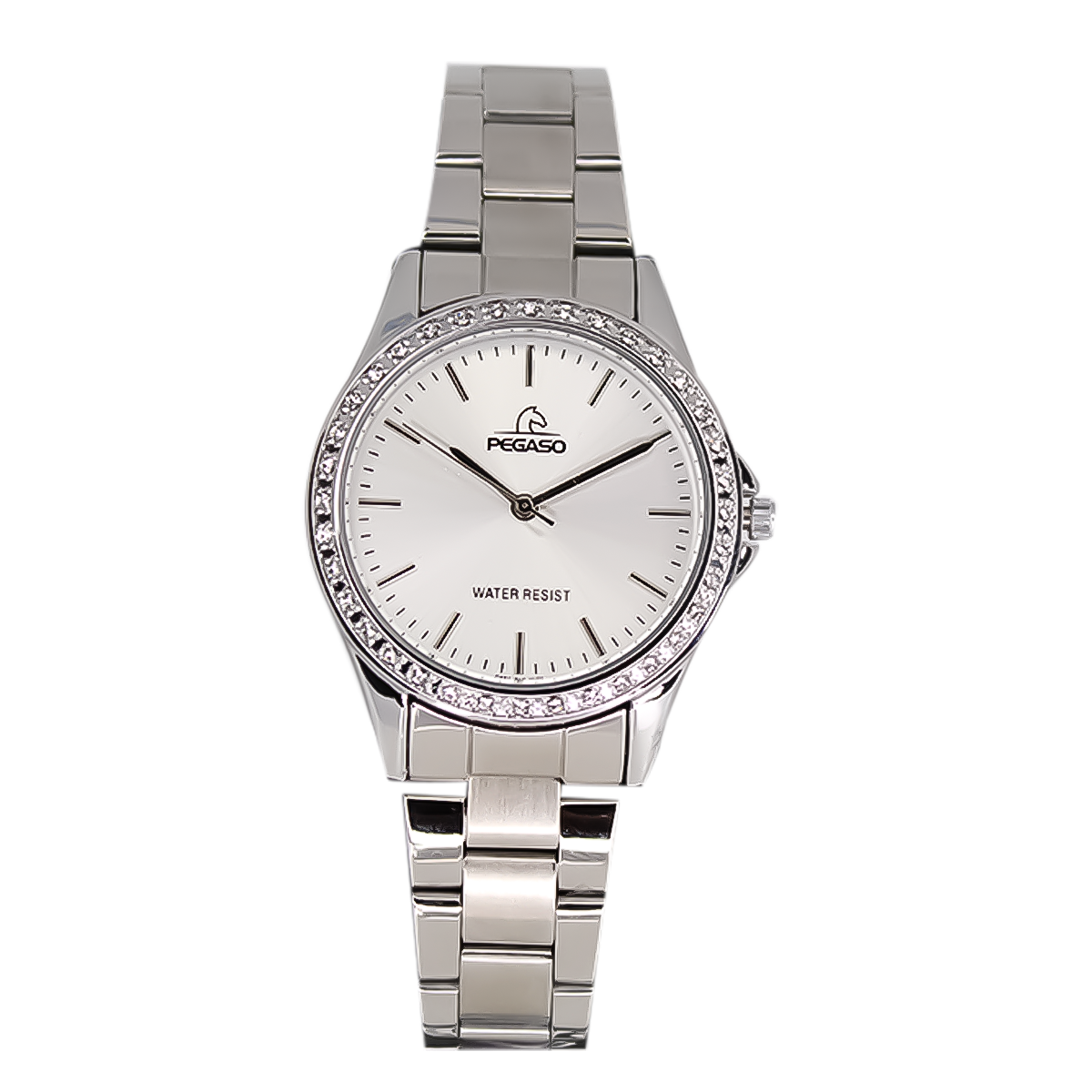 Reloj Pegaso P6539S-072201A Femenino - Dama - Mujer Metálico Plateado