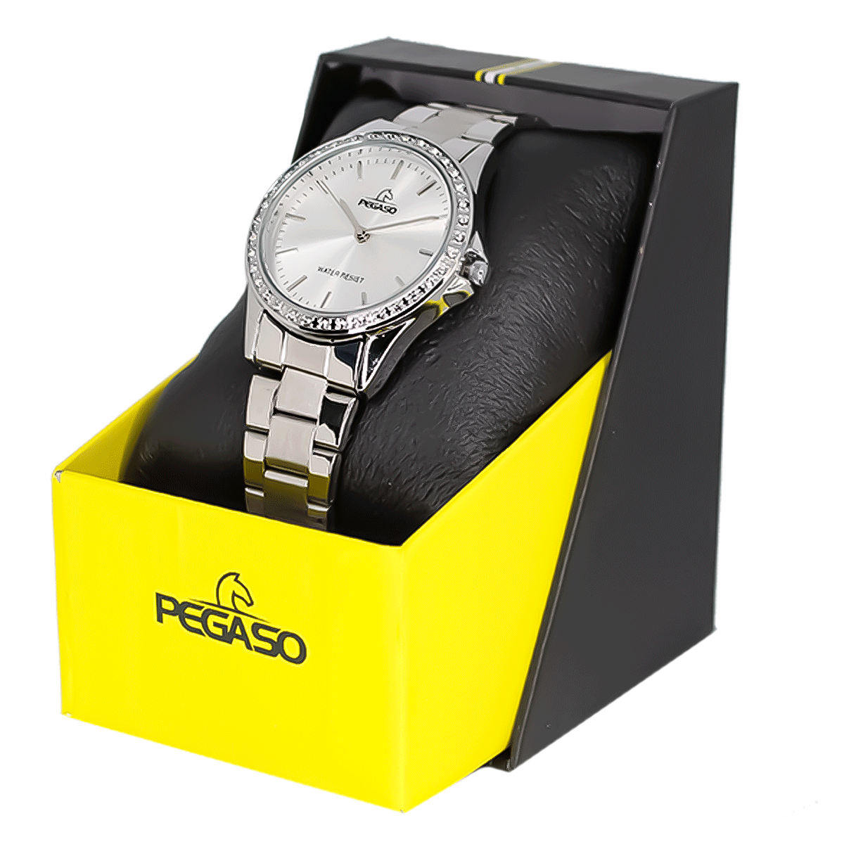 Reloj Pegaso P6539S-072201A Femenino - Dama - Mujer Metálico Plateado