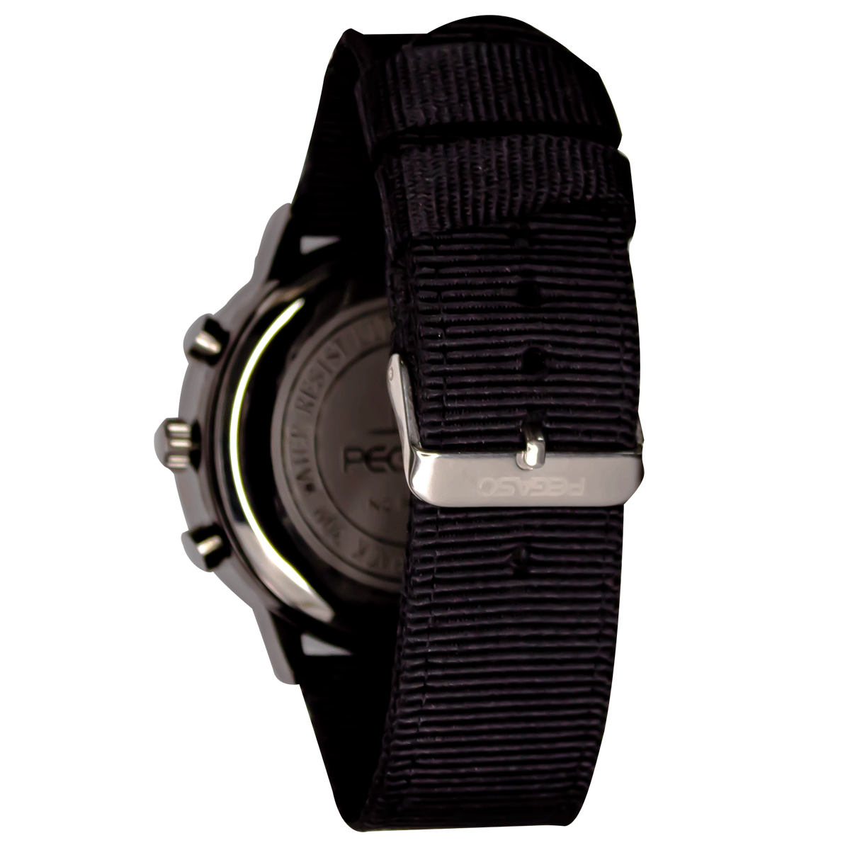 Reloj Pegaso  P7017A-0100 Masculino - Caballero - Hombre Pulso Tela Velcro Negro