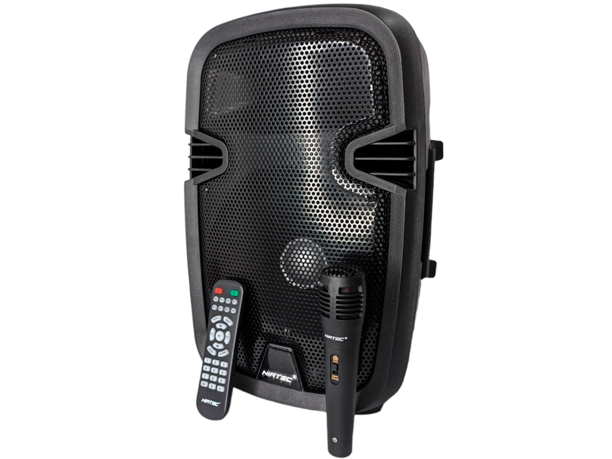Parlante Bluetooth Niatec Pb13 8 Pulgadas Con Microfono 15W