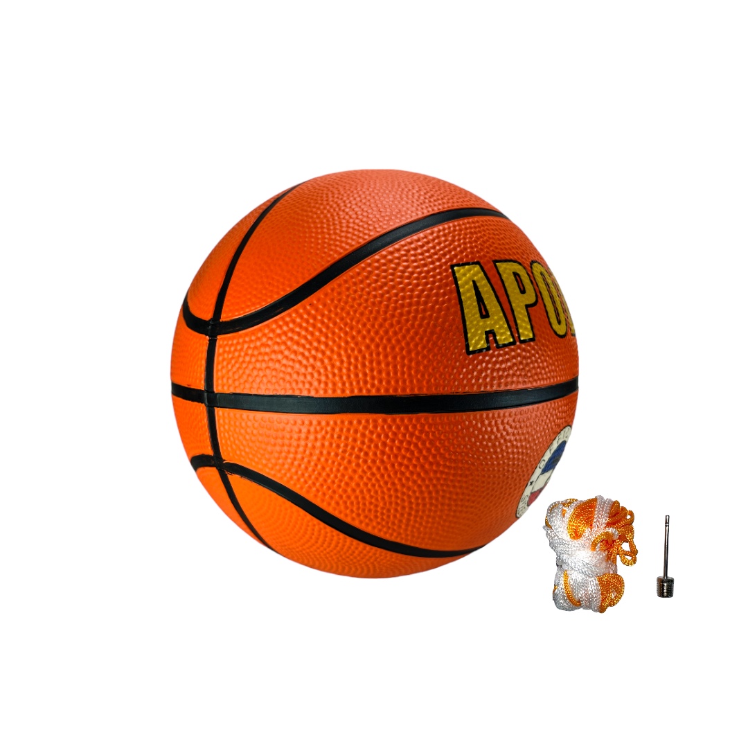 Balon De Baloncesto Basquetbol Entrenamiento Apollo En Caucho Naranja