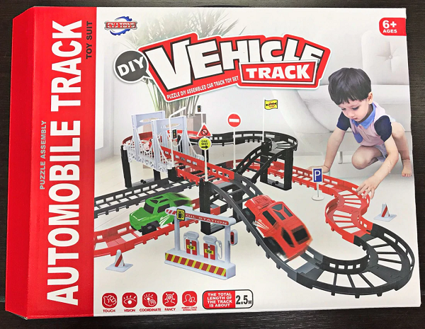 Pista De Carro Con Curvas Automobile Track Medida 2.5M