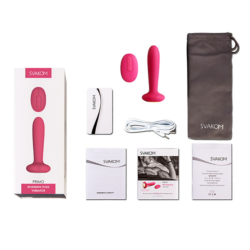 Plug Anal Vibrador Termico Primo Svakom Fucsia