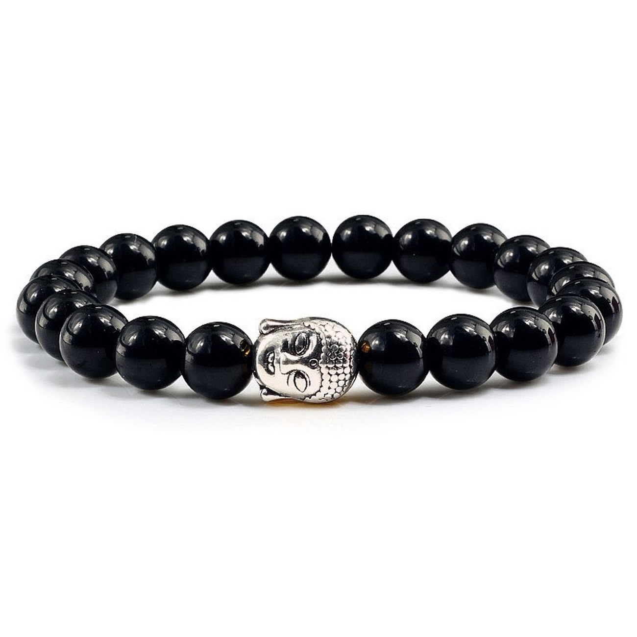 Pulsera Buda Cuarzo Onix + Estuche