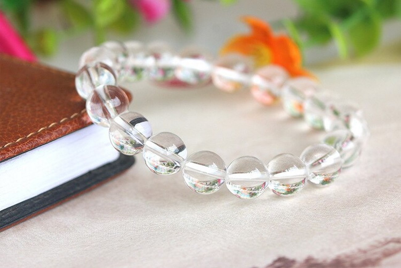 Pulsera Cuarzo Cristal + Estuche 