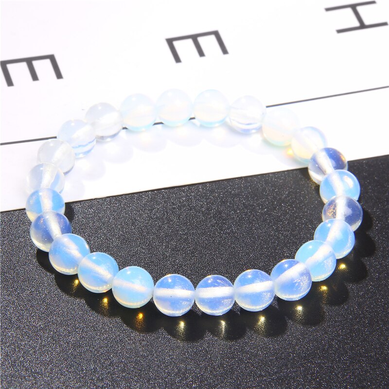 Pulsera Cuarzo Piedra Luna +estuche