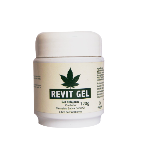 REVIT Gel coadyuvante para después del ejercicio o piernas cansadas. Con Aceite De Semilla De Cannabis 