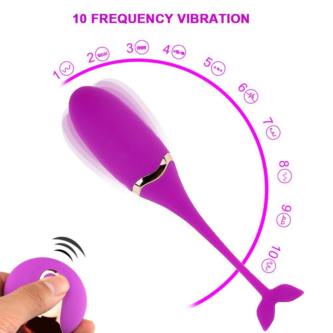 Vibrador Pez Recargable Con Control Juguete Sexy 26495-30