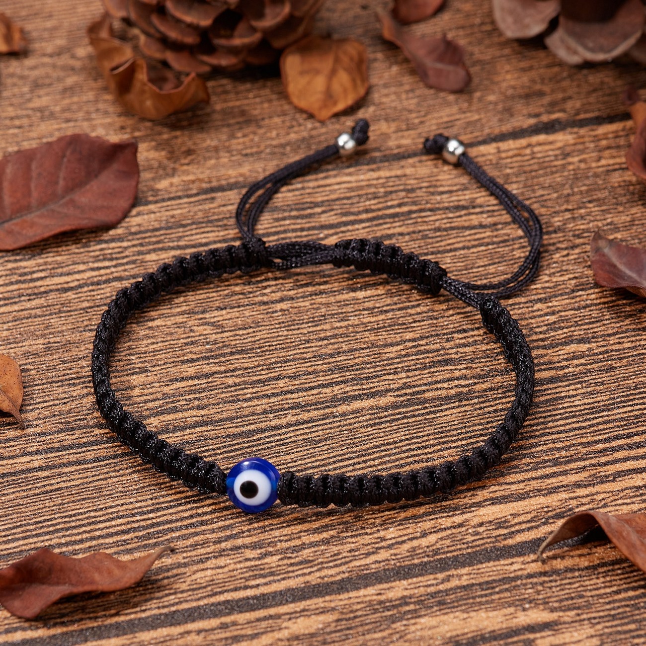 Pulsera Ojo Turco Proteccion Tejida + Estuche 