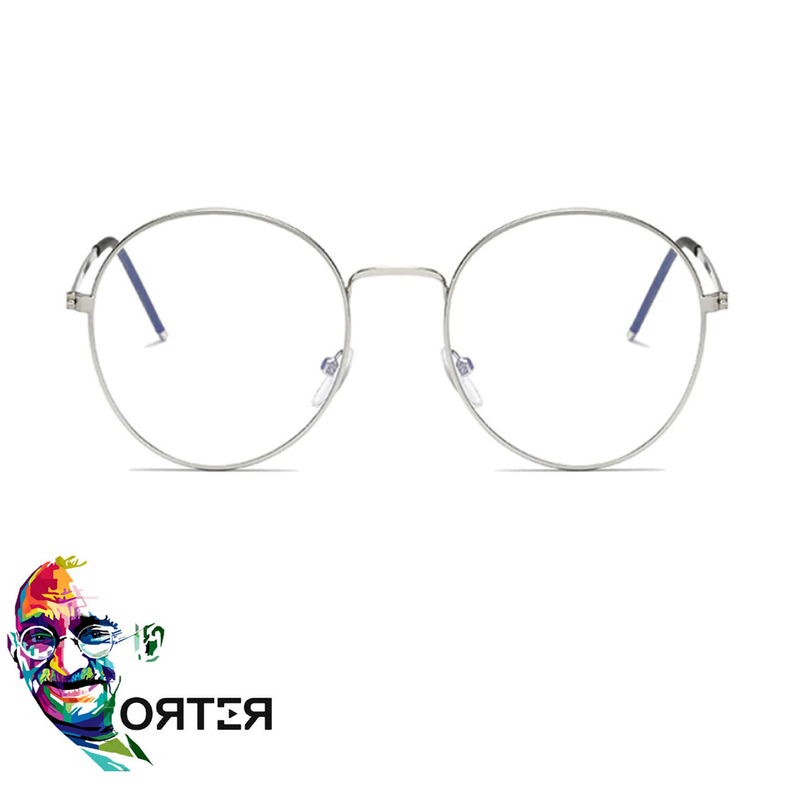 Gafas Óptica Descanso RETRO® Silver Lite Mahatma Gandhi Marcos Original Luz Azul AntiBlue HD