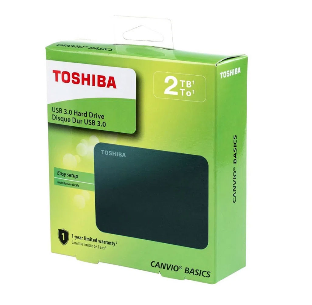 Disco Duro Externo Toshiba Canvio Basics 2TB 