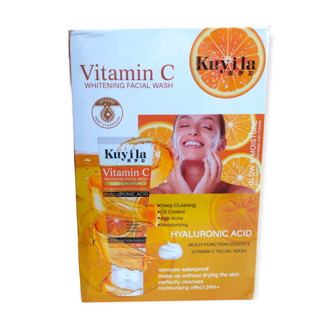 Limpiador Facial Espuma Con Masajeador Vitamina C Kuyila 