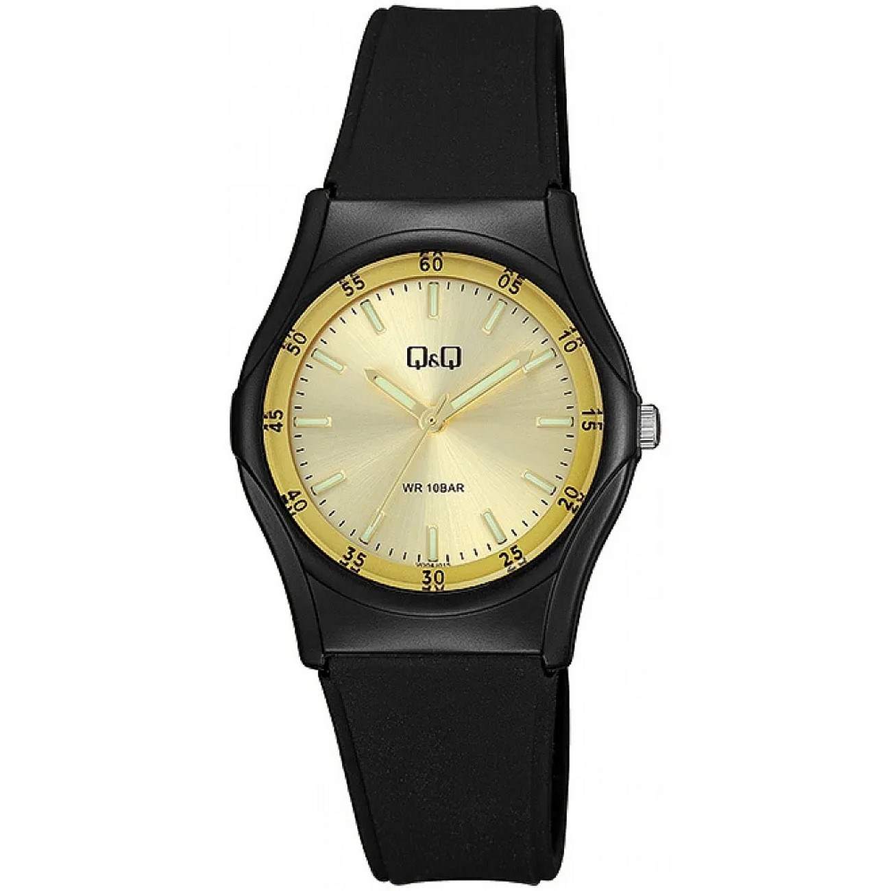 Reloj Q&q Qyq Vq04j015y Deportivo Silicona Hombre + Estuche 