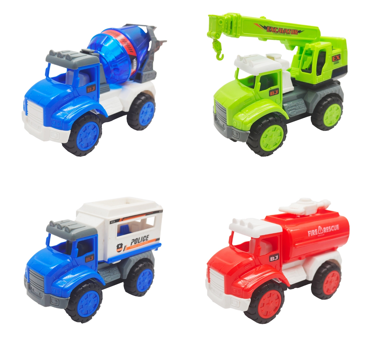 Colección Carros Camion Construcciòn Impulso Juguete X 8 Und